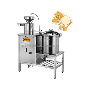 Electric Stainless Steel Soybean Grinder High Temperature Heating Soya Milk Pressure Cooker Machine