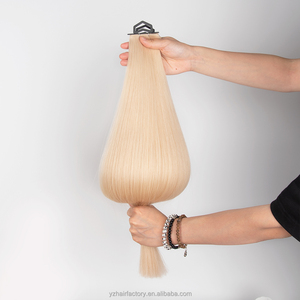 Croppable Double Drawn Butterfly Weft Human Hair Extensions Invisible Bead Weft Quick To Wear - Product Image 4