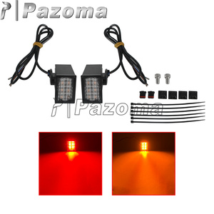ไฟเลี้ยวหลังแบบ LED ที่ได้มาตรฐาน DOT สำหรับรถฮาร์เลย์ ซอฟเทล โลว์ไรเดอร์ เอสที ปี <span class=keywords><strong>2022</strong></span>-2025 ตัวเรือนโลหะ เลนส์รมดำ - Product Image 3