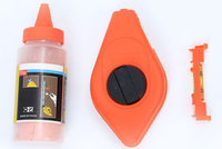 Ensemble de bobine à niveau et à traçage 3 en 1 avec flacon de poudre, outil domestique et professionnel, personnalisation possible
