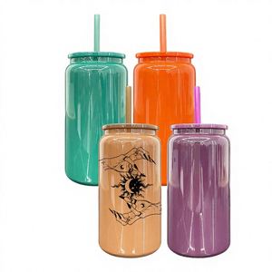 Paquete de 25 Tapas para Latas de Refresco de Acero Inoxidable de 16 oz, Sublimables, para Otoño, Invierno y Navidad, con Pajita, UV DTF, 0-12 Horas - Product Image 3