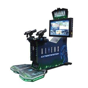 Simulador de 42 pulgadas que funciona con monedas, mesa de cóctel, Video Arcade con <span class=keywords><strong>pistolas</strong></span> de luz HD para el hogar y la máquina de juego de disparos comercial - Product Image 2