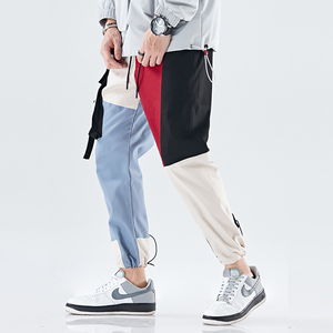 El último diseño de <span class=keywords><strong>moda</strong></span> hip hop verde de algodón rojo unisex carga pista pantalones jogger - Product Image 6