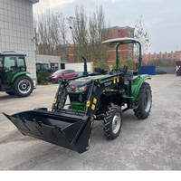 Tracteur agricole à roues 4x4 avec direction hydraulique, 50 chevaux, avec sortie hydraulique simple