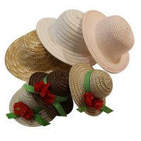 V Mini chapeau de paille de décoration mignonne bon marché