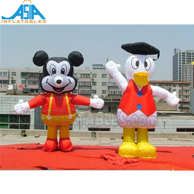 Giant Inflatable Mouse  Duck Walking Mascot Costume Doraemon Moving Cartoon for Advertising