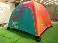 Grande tente gonflable personnalisée pour la publicité sportive Tente araignée en dôme à impression aérienne pour la maison et le salon professionnel Tente gonflable personnalisée promotionnelle
