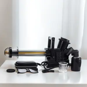 طقم مسدس تدخين Gatlin الجديد يأتي بجيل ثاني للمحترفين يحتوي على مسدس تدخين الشيشة والشيشة مع نظارات شمسية