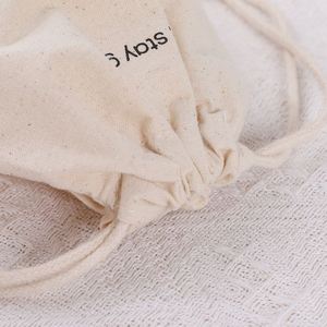 Wholesale Customize <b>Drawstrings</b> Canvas Gift <b>Bag</b> Foldable Packaging <b>Bag</b> Custom Printed Logo <b>Drawstring</b> <b>Bag</b> - Product Image 5