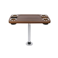 Table d'activité rotative et amovible pour yacht, camping-car, table de bar, table de bureau, table basse, table de bateau, fabriquée en Chine