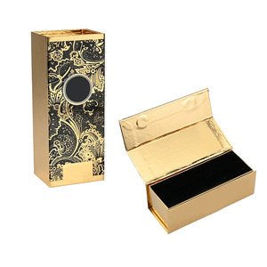 Wholesale Custom Logo Luxury Folding Closure Paper Cardboard Packaging Set Wine Magnetic Gift <b>Box</b> With Gold Pattern - Product Image 1