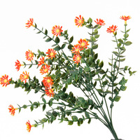 Fleurs en plastique, bouquet de fleurs artificielles, bouquet décoratif pour la maison, le bureau, le jardin, décoration intérieure, plantes artificielles