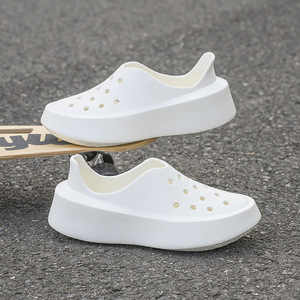 Chaussures décontractées polyvalentes pour hommes à bout carré, semelle épaisse compensée, rehaussantes, pour activités de plein air, à bout fermé, en EVA, toutes saisons - Product Image 6