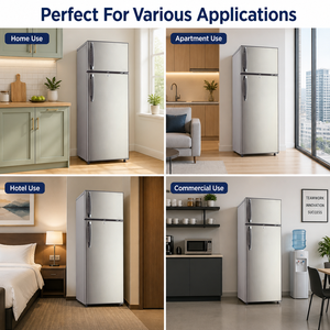 Réfrigérateurs à double porte avec congélateur supérieur, grande capacité, économie d'énergie, contrôle mécanique de la température, avec distributeur d'eau - Product Image 5