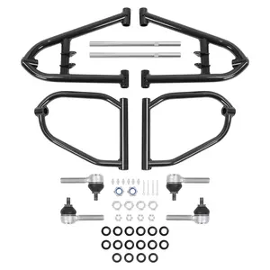 Bras en A allongé avant noir pour Yamaha <span class=keywords><strong>Raptor</strong></span> <span class=keywords><strong>250</strong></span> YFM250R 2008-13 enduit de poudre - Product Image 2