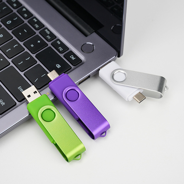 High Speed 2-in-1 USB C Flash Drive U Disk USB Flash Disk 2GB 16GB 64GB 128GB Bulk Discount Full Capacity Memory Card Wholesale