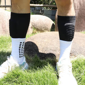 New EVA bê tay áo bóng đá <span class=keywords><strong>Shin</strong></span> <span class=keywords><strong>Pad</strong></span> cho thanh thiếu niên người lớn đàn hồi Non-Slip bê hỗ trợ Bóng Rổ Bóng Đá Bảo vệ ống chân cho bảo vệ - Product Image 6