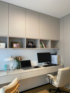 <span class=keywords><strong>Bureau</strong></span> d'étude <span class=keywords><strong>en</strong></span> bois personnalisé avec bibliothèque, mobilier de <span class=keywords><strong>bureau</strong></span> à domicile moderne, écologique et extensible - Product Image 5