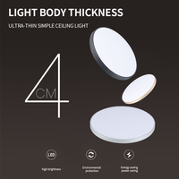Lámparas de Techo LED Dingdian de Ahorro de Energía, Modernas, Ultrafinas y a Prueba de Polvo, AC 220V, 32W, Luz Blanca Diurna, para Dormitorio y Comedor