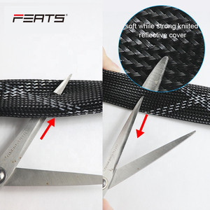 FERTS – serrure de vélo à chaîne épaisse en acier de 6mm, couverture réfléchissante <span class=keywords><strong>souple</strong></span> et solide, <span class=keywords><strong>antivol</strong></span> - Product Image 3