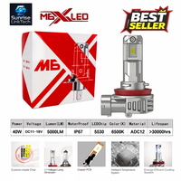 SunRise M6X Auto-LED-Scheinwerfer H11 12V 40W 4400LM 6500K IP67 Wasserdicht Kühlsystem Canbus Plug-and-Play Universelle Passform