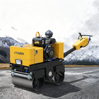 PROMO EXCEPTIONNELLE Nouvelle Compactrice Vibrante à Double Tambour FURD Moteur Changfa 9HP Haute Puissance pour Terrassement et Construction Routière