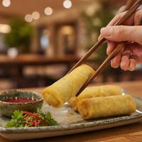Rouleaux de printemps surgelés 50g prêts à frire, légumes surgelés IQF, peau fine croustillante, Dim Sum asiatique, export en vrac, fournisseur OEM
