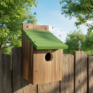 Caja de Madera de Pino para Nidos de Pájaros, <span class=keywords><strong>Casa</strong></span> para Pájaros Silvestres Resistente y Rústica, Jaula de Cría Fácil de Instalar para Decoración de Jardín - Product Image 5