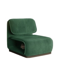Fauteuil de salon moderne de luxe en bois massif blanc, velours, laine de mouton, fauteuil d'accent de loisirs unique