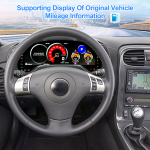 Tableau de bord numérique NaviHua New LCD pour Chevrolet Corvette C6 2005-2013, cockpit virtuel, compteur de vitesse - Product Image 3