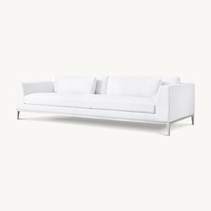 Sala de estar sofás pavo tela blanca <span class=keywords><strong>Soriana</strong></span> sofá pierna de acero inoxidable sofá de diseño simple interior - Product Image 2