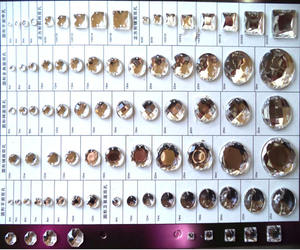 เย็บแบบแบนบนหินอะคริลิคหินเย็บอะคริลิคใส AB - Product Image 6