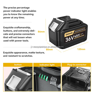 Batterie rechargeable au lithium NMC haute capacité 36V 6Ah 216Wh 10S1P 21700 pour outil électrique sans fil, en stock - Product Image 2