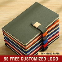 Logo personnalisable coffret cadeau de luxe A5 en cuir véritable avec couverture rigide et stylo