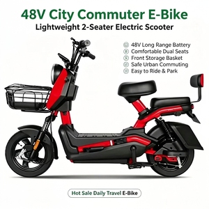 Vélo Électrique à Moteur 350W/500W, Scooter Électrique 48V pour 2 Personnes, Idéal pour les Trajets Urbains - Offre Spéciale - Product Image 2