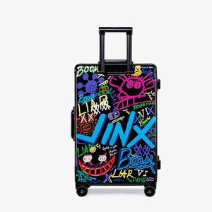 GEMULIN personalizado dibujado a mano impreso equipaje de <span class=keywords><strong>cabina</strong></span> de lujo 20 pulgadas PC llevar en viaje Hardside impreso único personalizado <span class=keywords><strong>maleta</strong></span> - Product Image 4