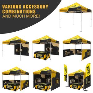Carpa Plegable Personalizada con Logotipo 10x10, Resistente, de Aluminio Hexagonal de 50 mm, Resistente al Viento, Protección UV50+, para Ferias Comerciales y Publicidad - Product Image 4