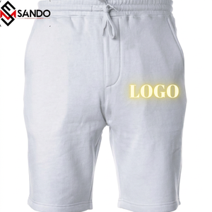 Pantalones Cortos Deportivos de Algodón para Hombre, con Logotipo Personalizado en la Parte Delantera, Estilo Casual, Hip Hop, Largos hasta la Rodilla, de Secado Rápido, Servicio OEM, Pedido al por Mayor, con Cordón Ajustable - Product Image 1