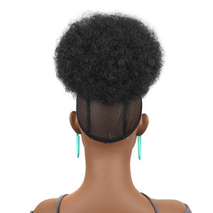 Grand <span class=keywords><strong>chignon</strong></span> volumineux pour femmes africaines, style européen et américain, <span class=keywords><strong>queue</strong></span> <span class=keywords><strong>de</strong></span> <span class=keywords><strong>cheval</strong></span> moelleuse - Product Image 4