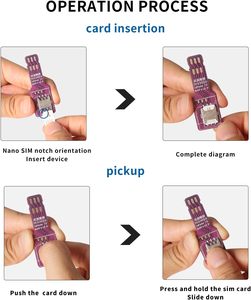Teléfonos Android y <span class=keywords><strong>Apple</strong></span> con activación rápida de <span class=keywords><strong>SIM</strong></span> Ranura para tarjeta <span class=keywords><strong>Nano</strong></span> <span class=keywords><strong>SIM</strong></span> externa Adaptador convertidor de tarjeta <span class=keywords><strong>SIM</strong></span> de teléfono celular de plástico - Product Image 3