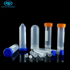 HAIJU LAB Bandes de PCR 0.1ml ~ 100ml Centrifugeuse graduée en plastique/Tube de test/faucon avec couvercle à vis/couvercle en matériau PP - Product Image 2