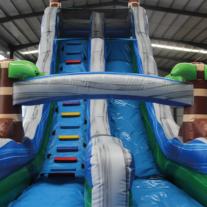 TECHPRO Maison de rebond commerciale pour enfants avec toboggan et piscine en PVC imperméable avec souffleur - Product Image 3