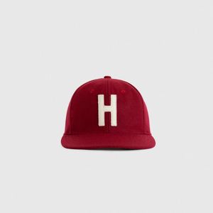 Casquette snapback en laine à 6 panneaux bicolore de qualité supérieure, style vintage à visière plate, en laine melton - Product Image 3