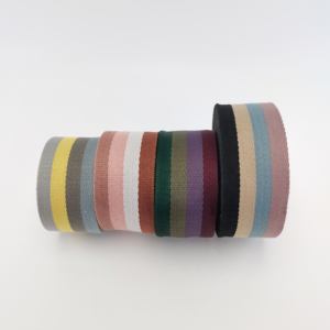 衣類用バッグストラップFourColorsツイルリボン用卸売インターカラーコットンウェビング - Product Image 2