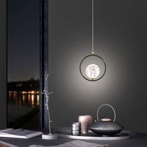 Hongyuan Pavilion Pendant <b>Light</b> Copper Modern Minimalist Design For Living Room <b>Dining</b> Room Bar Counter Lighting - Product Image 1