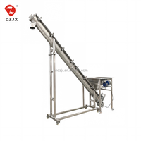 Konveyor Sekrup Tipe U DZJX Food Grade Tahan Api Anti-Bakteri Diameter Spiral 100-1250mm untuk Granul Pupuk