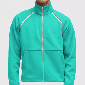 Veste de survêtement unisexe imperméable coupe-vent décontractée à fermeture éclair, col montant, 100 % polyester, pour le sport et le jogging, vente en gros OEM ODM de haute qualité - Product Image 6