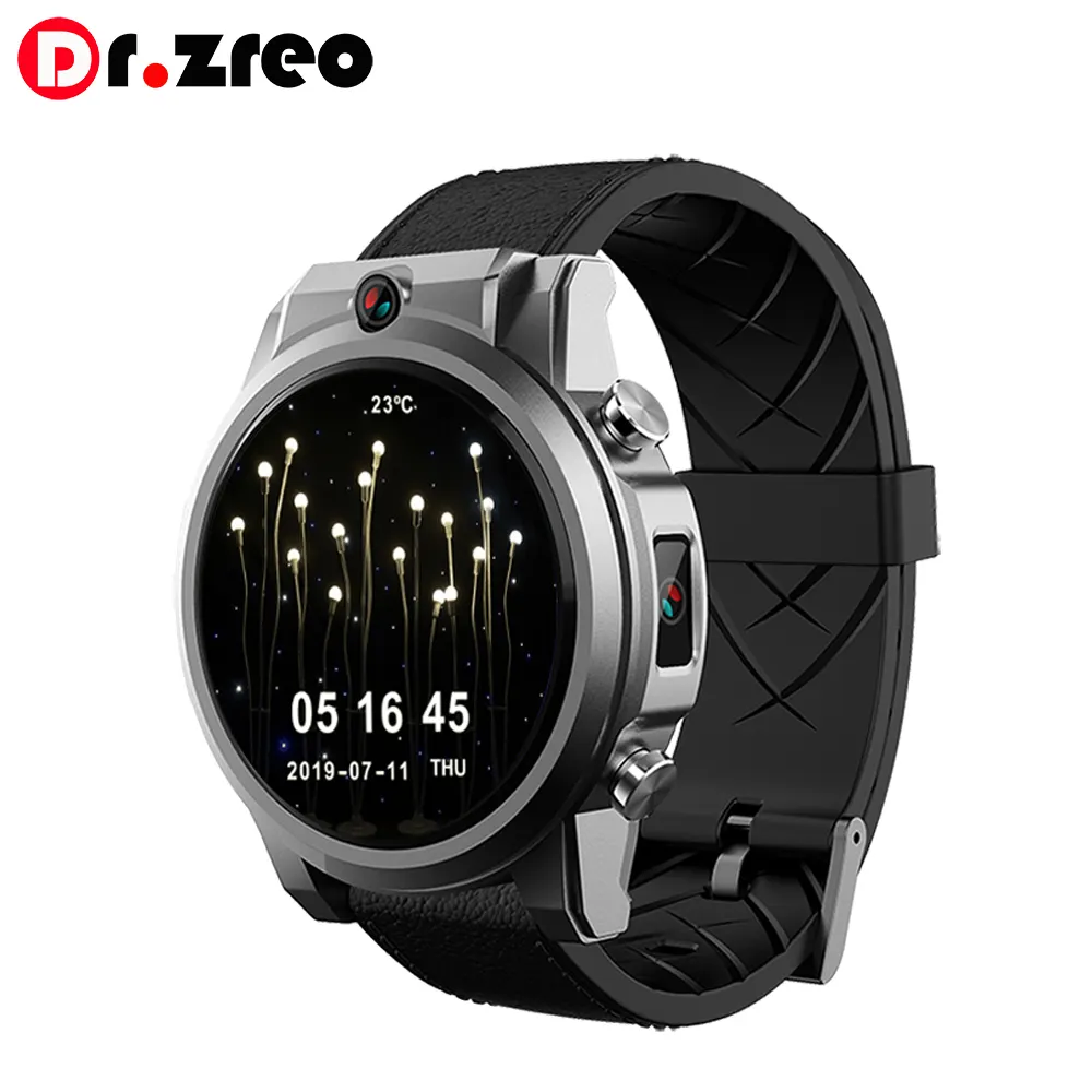 안드로이드 7.1OS 1.6 "4G smartwatch 남성용 멀티 스포츠 GPS 트래커 MT6739 카메라 비즈니스 스마트 시계 전화 iOS 안드로이드