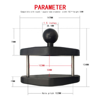 Soporte VESA para Tablet Android de 10'' para Montaje en Carretilla Elevadora, Soporte Industrial para Panel PC con Montaje de Bola VESA 75x75, Soporte de Poste para Monitor