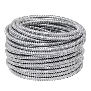 Manguera <span class=keywords><strong>de</strong></span> metal recubierta galvanizada impermeable <span class=keywords><strong>de</strong></span> 1/2 pulgadas, tubo corrugado, conducto <span class=keywords><strong>Flexible</strong></span> <span class=keywords><strong>de</strong></span> <span class=keywords><strong>aluminio</strong></span> - Product Image 1